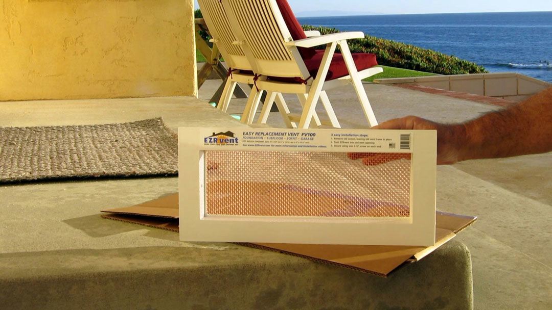 EZRvent FV100-8HC Copper Foundation, Sub-floor, Soffit and Garage vent. Best solution for beach front applications.