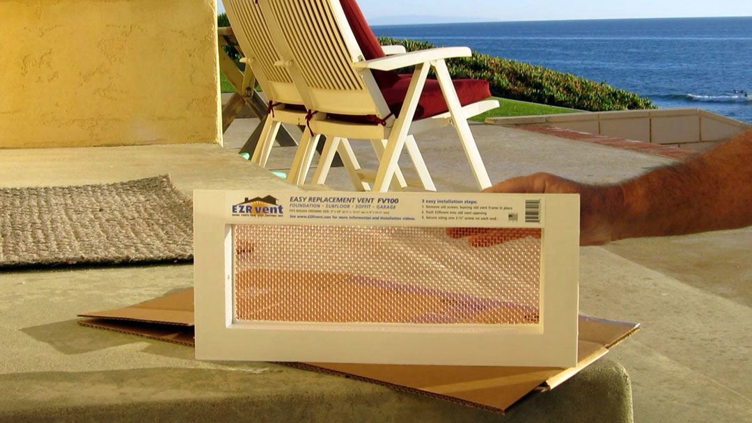 EZRvent FV100-8HC Copper Foundation, Sub-floor, Soffit and Garage 6" X 16" Replacement Vent (5 x 14 opening). Perfect choice for beach front installations.